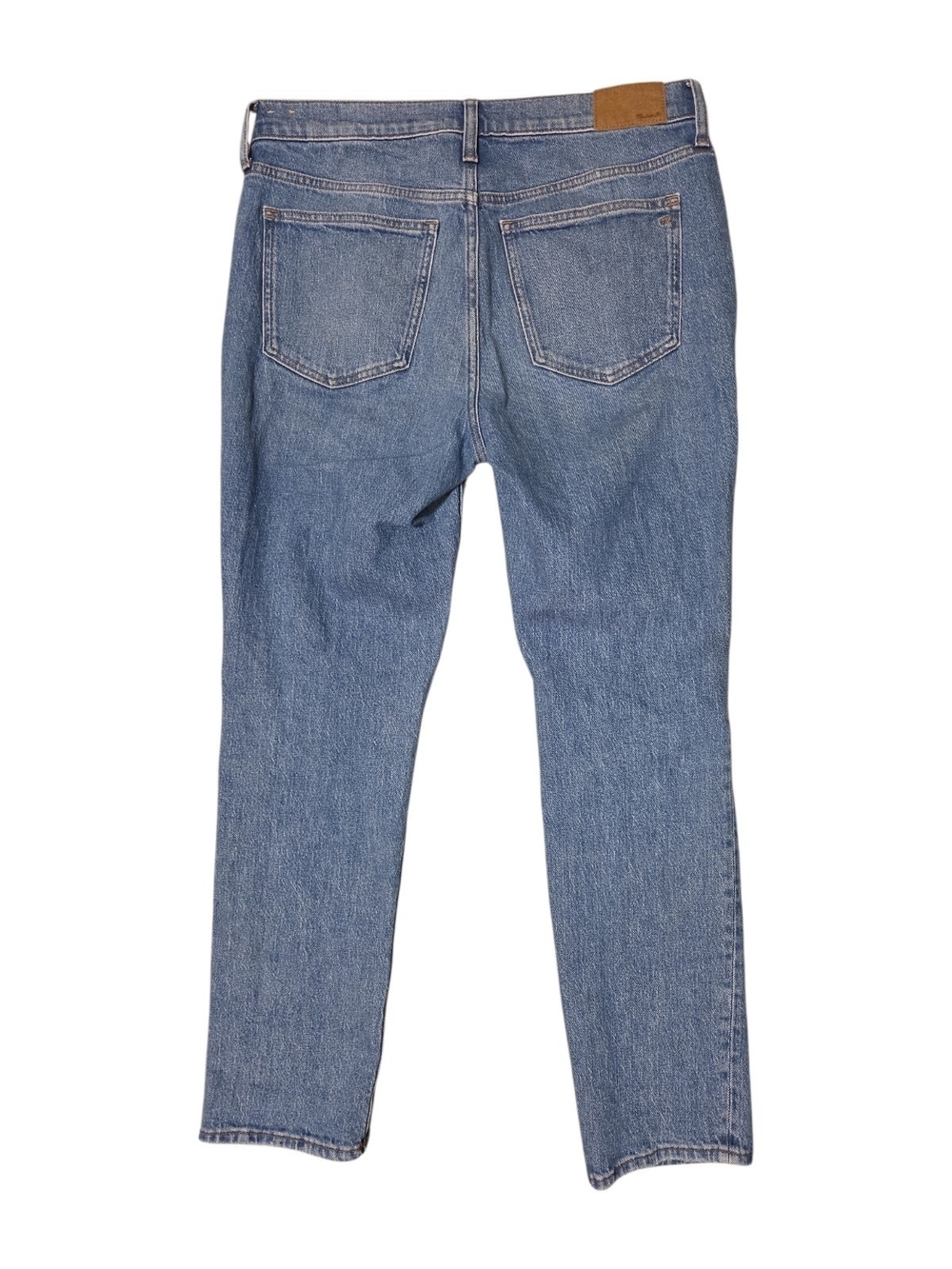 Madewell The Mid Rise Perfect Vintage Jean Straight Leg Distressed Size 29 - Picture 12 of 14